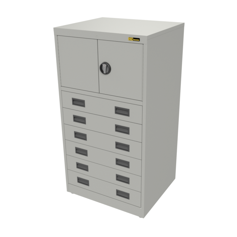 6x 6" Drawers / 2x 15" Top Doors