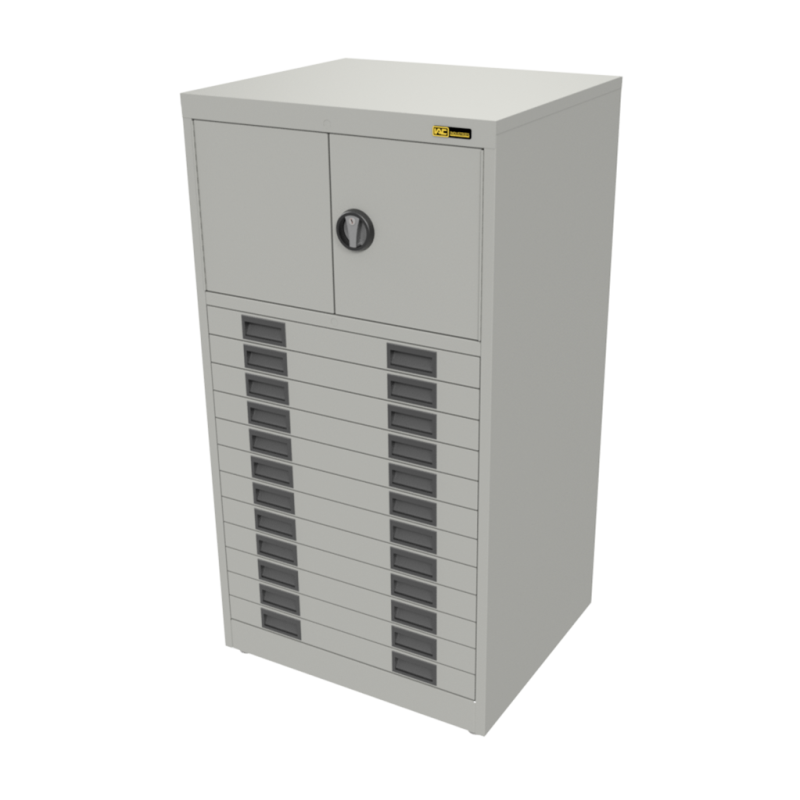12x 3" Drawers / 2x 15" Top Doors