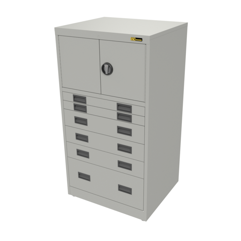 2x 3" + 3x 6" + 1x 12" Drawers / 2x 15" Top Doors