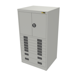 6x 3" + 2x 6" Drawers / 2x 20" Top Doors
