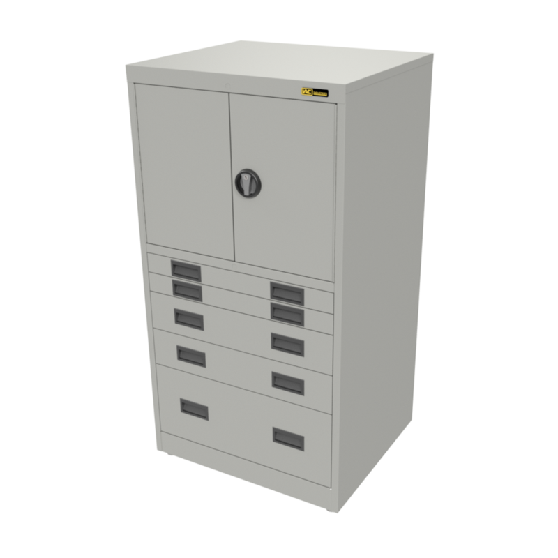 2x 3" + 2x 6" + 1x 12" Drawers / 2x 20" Top Doors