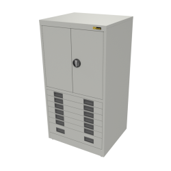 6x 3" + 1x 6" Drawers / 2x 26" Top Doors