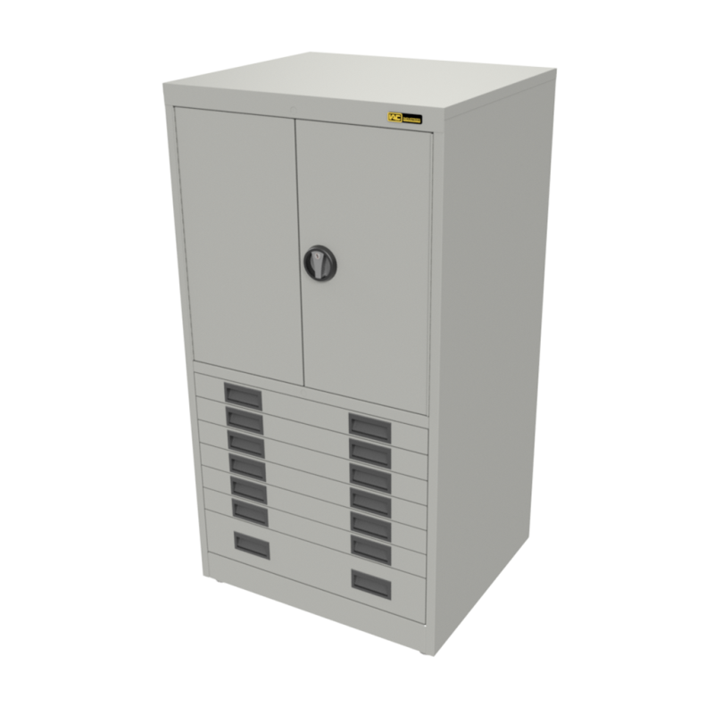 6x 3" + 1x 6" Drawers / 2x 26" Top Doors