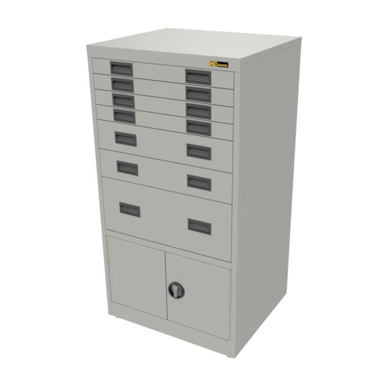 12x 3" Drawers / 2x 15" Bottom Doors