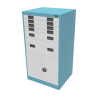 4x 3" + 1x 6" + 1x 12" Drawers / 2x 20" Bottom Doors