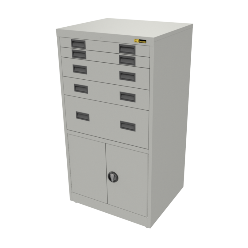 2x 3" + 2x 6" + 1x 12" Drawers / 2x 20" Bottom Doors