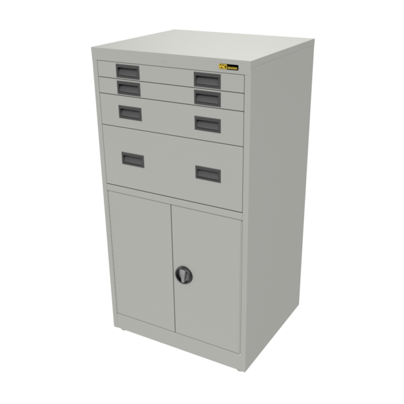 2x 3" + 1x 6" + 1x 12" Drawers / 2x 26" Bottom Doors