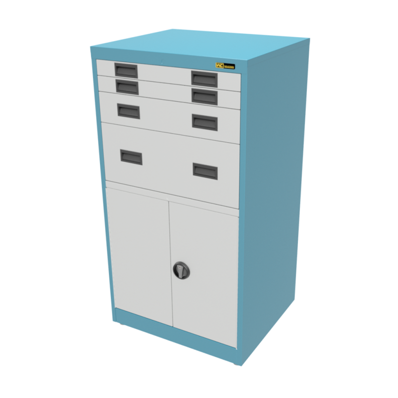 2x 3" + 1x 6" + 1x 12" Drawers / 2x 26" Bottom Doors