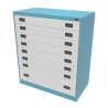 7x 6" + 1x 12" Drawers