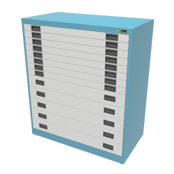8x 3" + 5x 6" Drawers