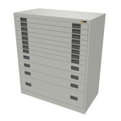 8x 3" + 3x 6" + 1x 12" Drawers