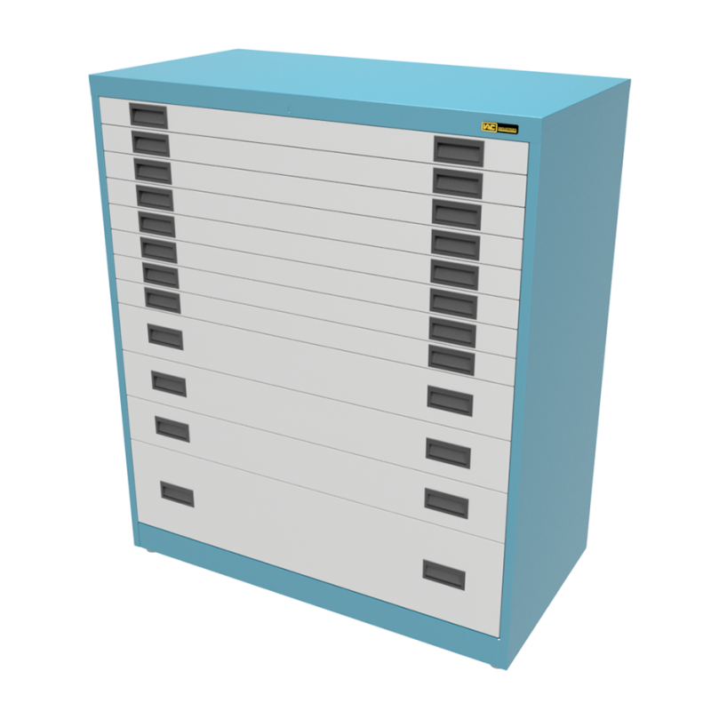 8x 3" + 3x 6" + 1x 12" Drawers