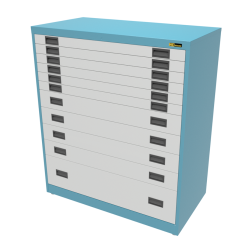6x 3" + 4x 6" + 1x 12" Drawers