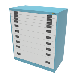 4x 3" + 5x 6" + 1x 12" Drawers