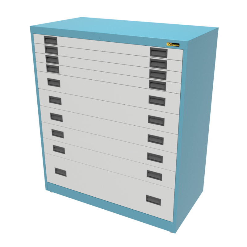 4x 3" + 5x 6" + 1x 12" Drawers