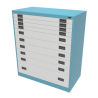 4x 3" + 5x 6" + 1x 12" Drawers