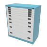 4x 3" + 3x 6" + 2x 12" Drawers