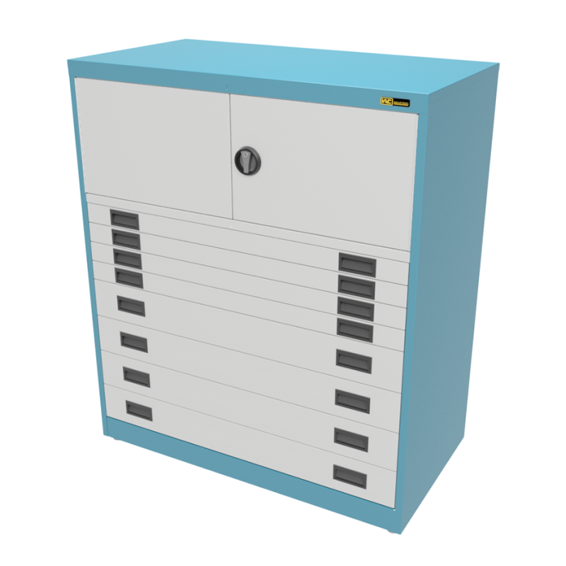 4x 3" + 4x 6" Drawers / 2x 15" Top Doors