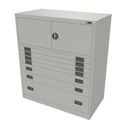 4x 3" + 2x 6" + 1x 12" Drawers / 2x 15" Top Doors