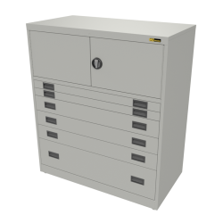 2x 3" + 3x 6" + 1x 12" Drawers / 2x 15" Top Doors
