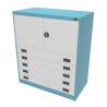 5x 6" Drawers / 2x 20" Top Doors