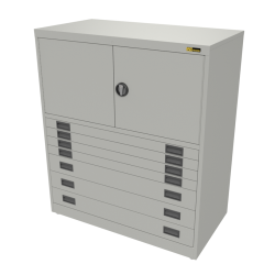 4x 3" + 3x 6" Drawers / 2x 20" Top Doors