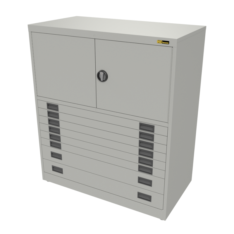 6x 3" + 2x 6" Drawers / 2x 20" Top Doors