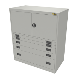2x 3" + 2x 6" + 1x 12" Drawers / 2x 20" Top Doors