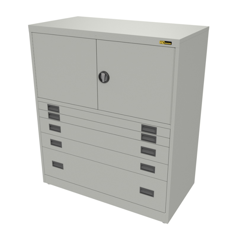 2x 3" + 2x 6" + 1x 12" Drawers / 2x 20" Top Doors