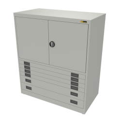 4x 3" + 2x 6" Drawers / 2x 26" Top Doors