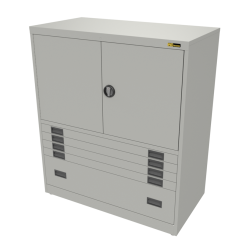 4x 3" + 1x 12" Drawers / 2x 26" Top Doors