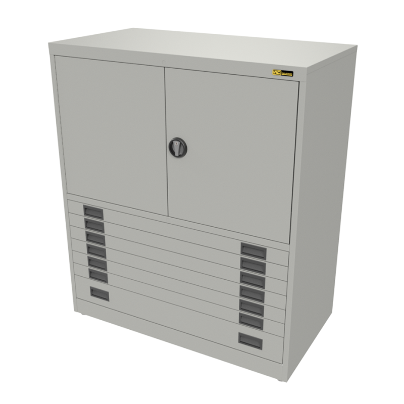 6x 3" + 1x 6" Drawers / 2x 26" Top Doors