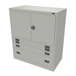 2x 3" + 1x 6" + 1x 12" Drawers / 2x 26" Top Doors