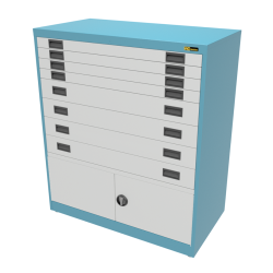 4x 3" + 4x 6" Drawers / 2x...