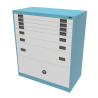 4x 3" + 2x 6" + 1x 12" Drawers / 2x 15" Bottom Doors