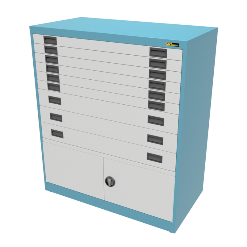 6x 3" + 3x 6" Drawers / 2x 15" Bottom Doors