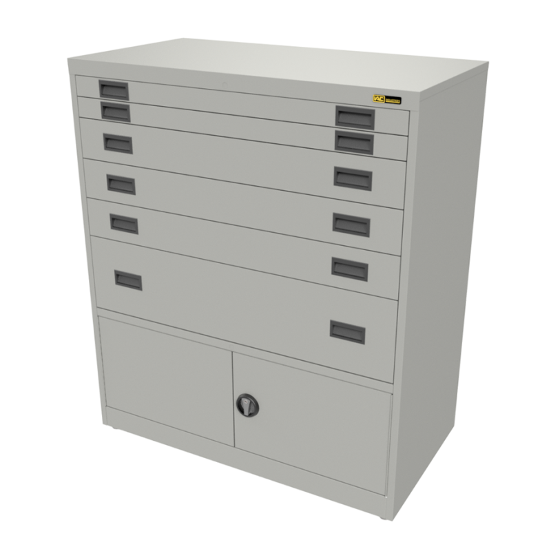 2x 3" + 3x 6" + 1x 12" Drawers / 2x 15" Bottom Doors