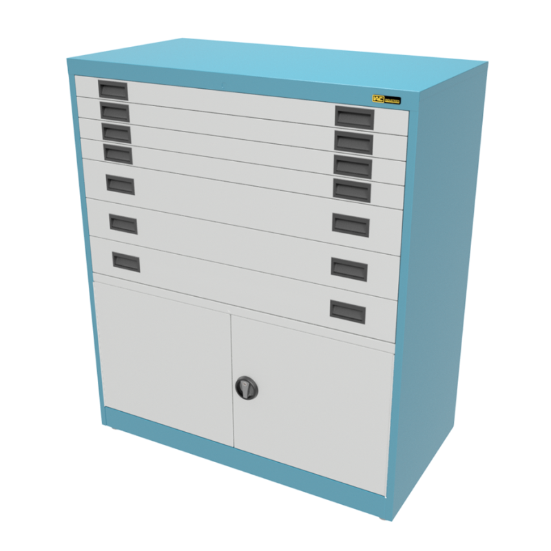 4x 3" + 3x 6" Drawers / 2x 20" Bottom Doors