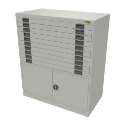 6x 3" + 2x 6" Drawers / 2x 20" Bottom Doors