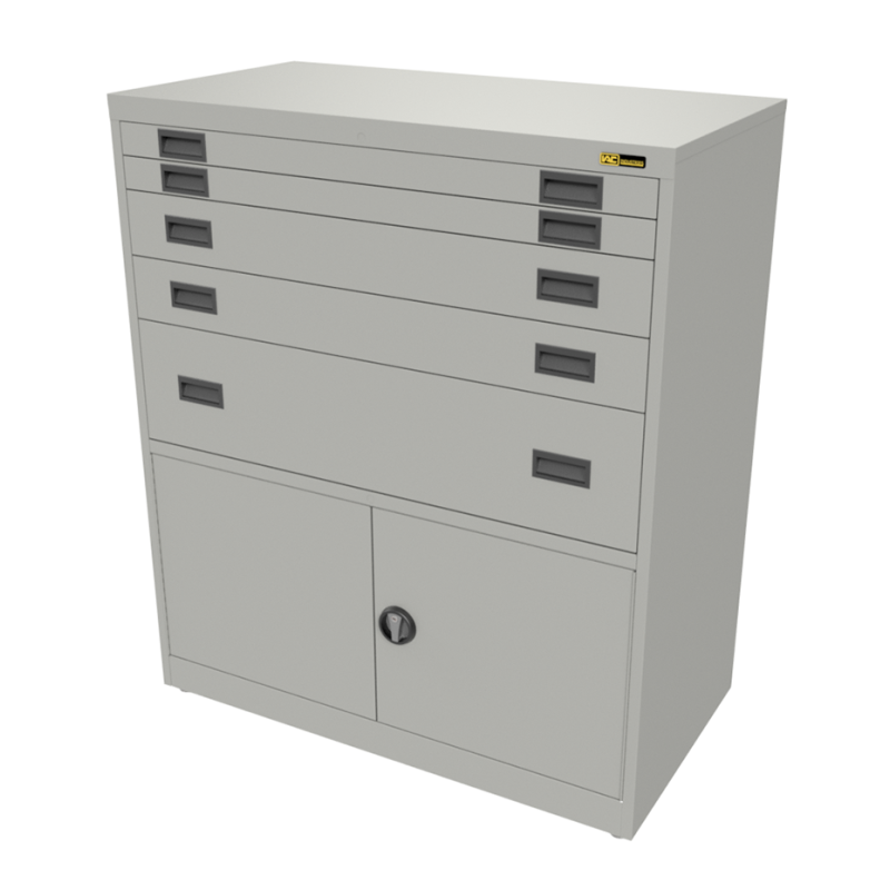 2x 3" + 2x 6" + 1x 12" Drawers / 2x 20" Bottom Doors
