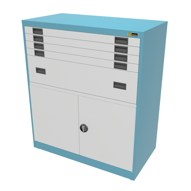 4x 3" + 1x 12" Drawers / 2x 26" Bottom Doors