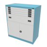 4x 3" + 1x 12" Drawers / 2x 26" Bottom Doors