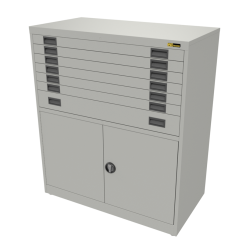 6x 3" + 1x 6" Drawers / 2x 26" Bottom Doors