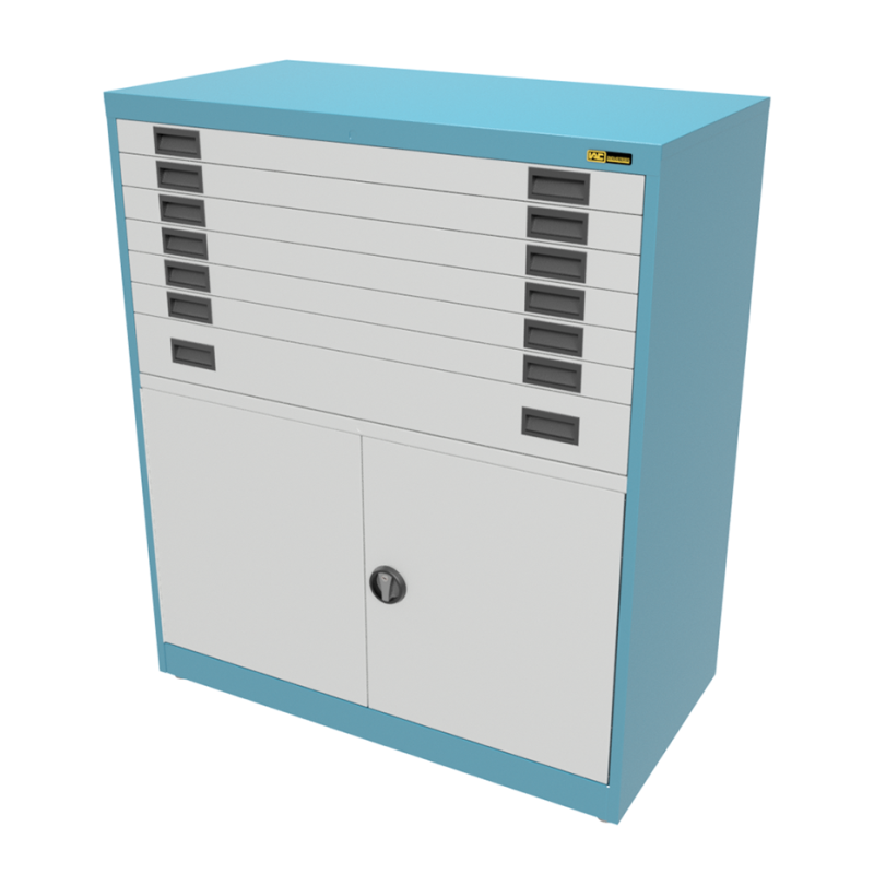 6x 3" + 1x 6" Drawers / 2x 26" Bottom Doors