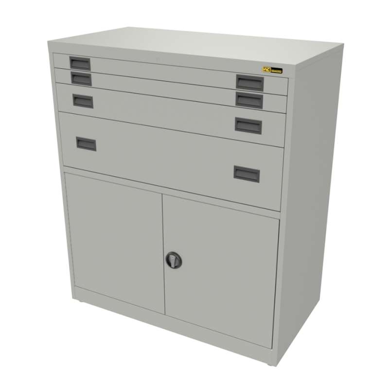 2x 3" + 1x 6" + 1x 12" Drawers / 2x 26" Bottom Doors