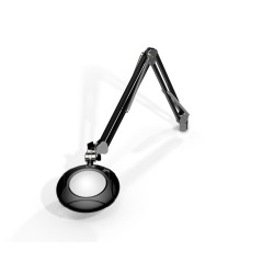 5" Round Green-Lite® LED Magnifiers with Table Edge Clamp