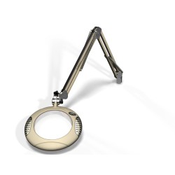 7.5" Round Green-Lite® LED Magnifiers with Table Edge Clamp