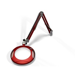 7.5" Round Green-Lite® LED Magnifiers with Table Edge Clamp